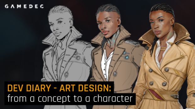 Gamedec - Art Design: From a concept to a character