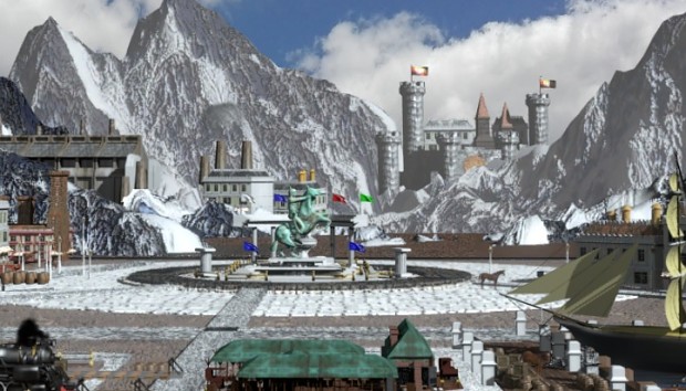 Monarchy town screen animation and music