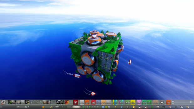 Blimps and path finding in a void
