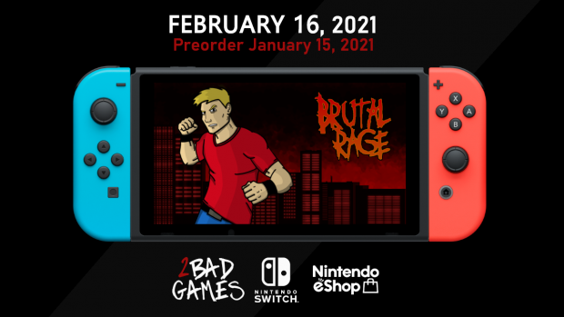 BRUTAL RAGE will be available on Nintendo Switch February 16 !