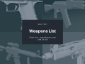 Weapons List of War of Kosovo: 2033