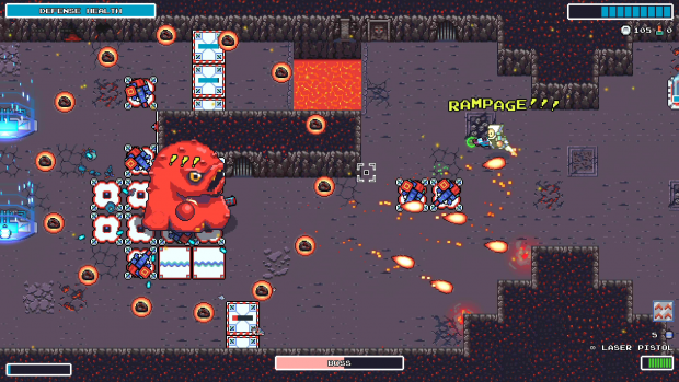 RAMPAGE Mode in Rogue Star Rescue! A bullet-hell shooter on steroids.