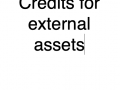 Credits for external assets
