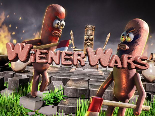 First look at comdey combat game Wiener Wars!