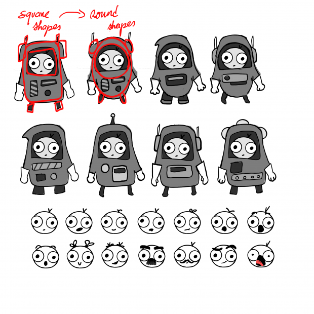 DevBlog #5 - Character design studies and breakeable objects!