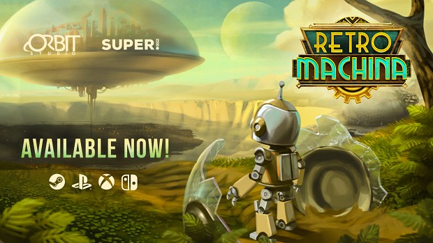 Retro Machina has launched on PC, Xbox, PlayStation, and Nintendo Switch!