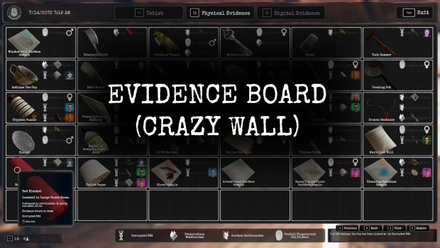 Evidence Board Demonstration