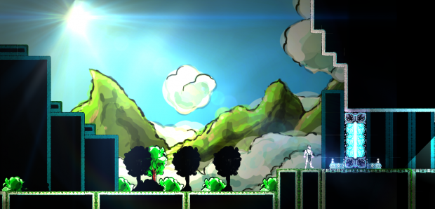Testing out the game