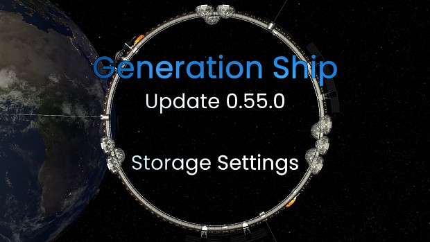 Release 0.55.0 - Storage Settings