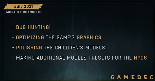 MONTHLY CHANGELOG – JULY 2021