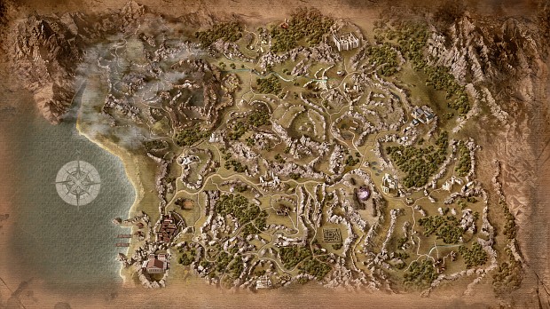 World map + Original soundtrack - Farathan RPG