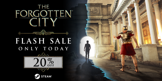 The Forgotten City is 20% off on Steam for 24 hours!