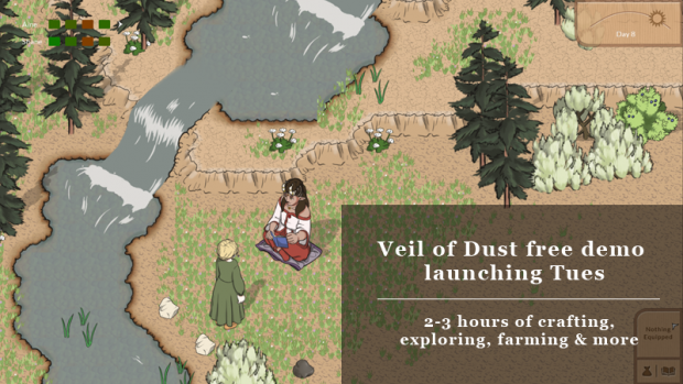 In honor of the public demo release, Veil of Dust will stream the same day Tues Oct 12th 8pm EST