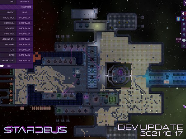 Stardeus Dev Update 2021-10-17: Economy & Trade, Stock Market, Tons of changes