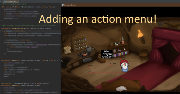 {Devlog} We're adding an action menu!