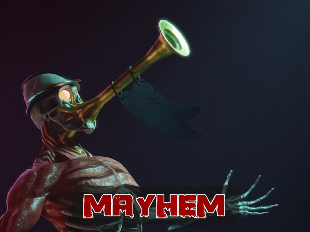 I put a giant mutant skeleton with a horn for a mouth in my game