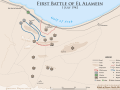 Maps of the First Battle of El Alamein