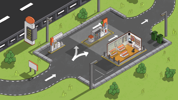 Devlog #1 - Gulp: A gas station sim!