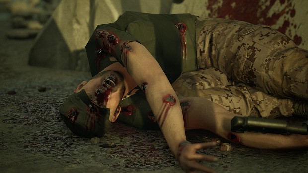 Update 1.34: Bullet hole on body