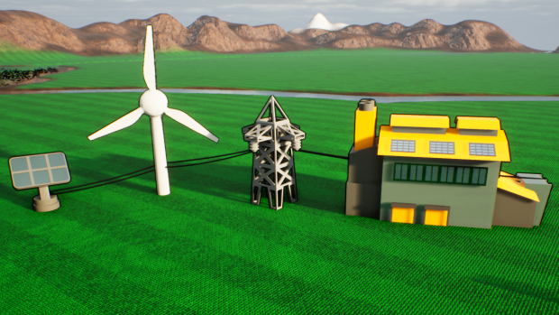 Power to the Masses: Power Production and Transmission in Blockville