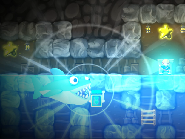 Super Ninja Miner Shark boss