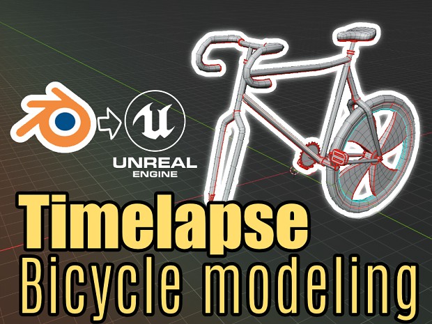 Modeling Bicycle for a game | Timelapsed Video