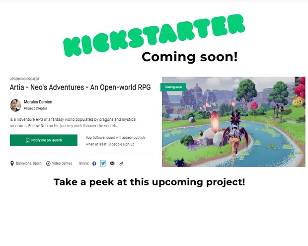 Artia : Neo´s Adventures - Kickstarter coming soon!