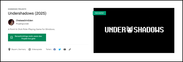 Undershadows Kickstarter [Notification]