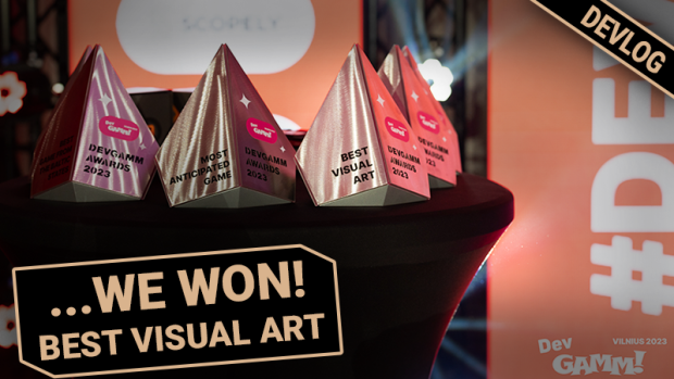 DevLog: We won the award for Best Visual Art at DevGamm!