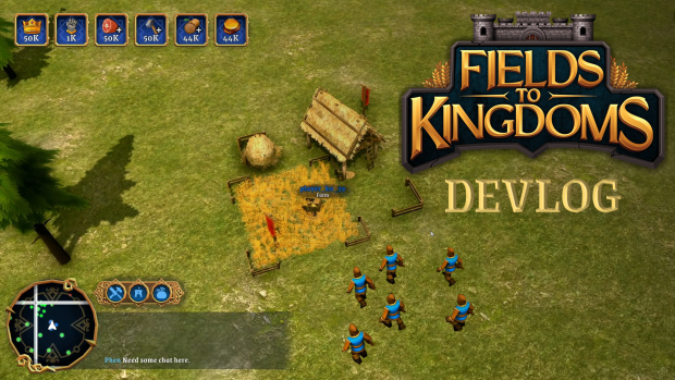 Starting development on my dream MMORTS game, Fields to Kingdoms! First ever devlog!