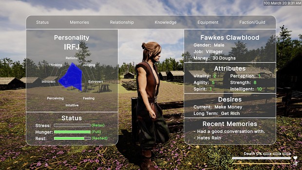 Update 9 - NPC Status UI