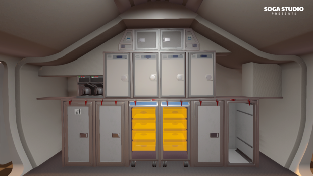 Exploring the Galley of Cabin Crew Life Simulator – Inside the Aircraft Cabin - Devlog #2