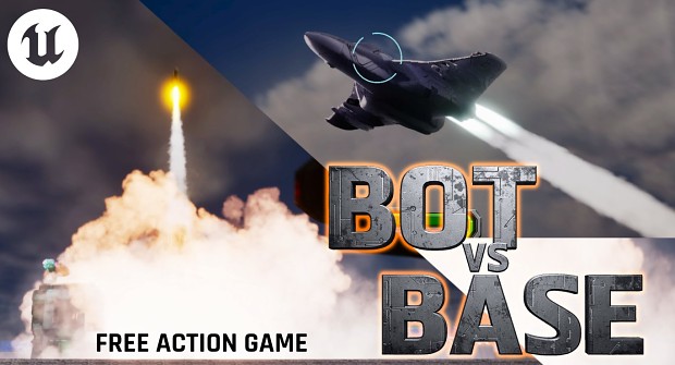 Realtime Missile Defence vs FIghter Jet in BOT vs BASE