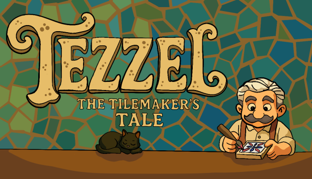 🧱Today I release the Steam page for Tezzel, a cozy puzzle game about tiles, colors and craft!🧱