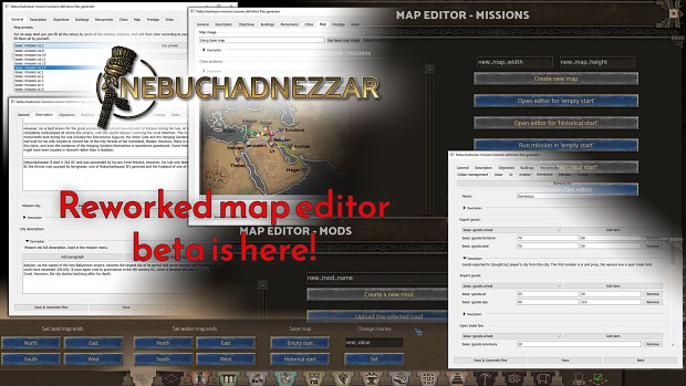 Nebuchadnezzar Mod and Map Editor Info