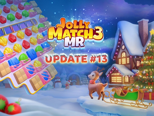100 New Levels in Jolly Match 3 MR Update #13 – Continue the Festive Journey