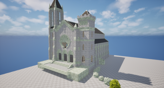 New abandoned church environment, Unreal Engine tips, underwater shaders and updates on the game
