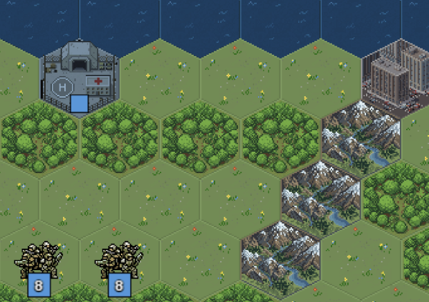 New update: Terrain bonuses and production queues