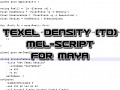 Maya: Texel Density (TD) tutorial