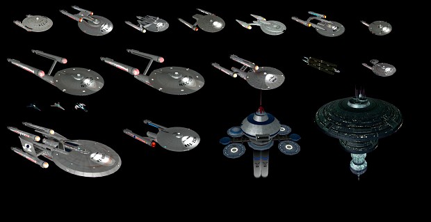 Polaris Sector Star Trek TOS Federation ships