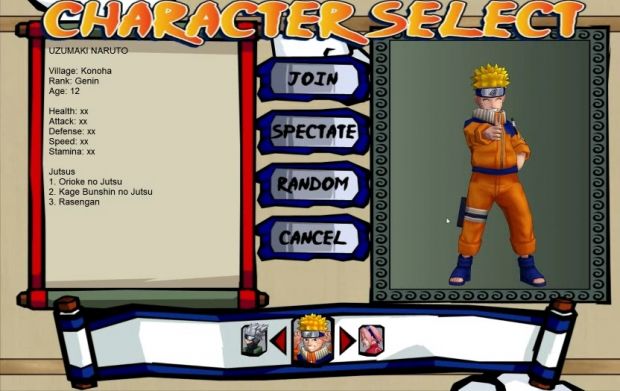 Character Select Screen