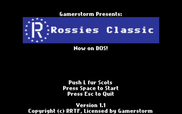 Rossies Classic - DOS - Version 1.1