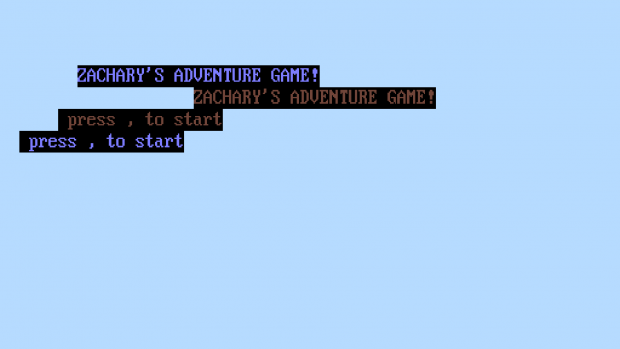 Zachary's Adventure Game (v0)