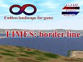 Endless landscape for game Limes: border line