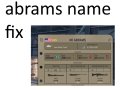 Abrams Name Fix (outdated and no longer works)