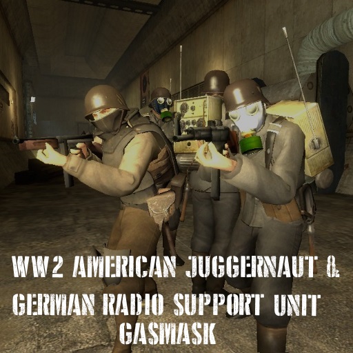 WW2 SNPCs American Juggernaut - German Gasmask Radio Support Pack