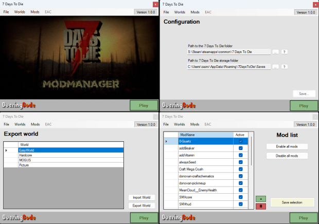 7DTD ModManager v1.1.2