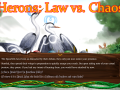 Herons: Law vs. Chaos