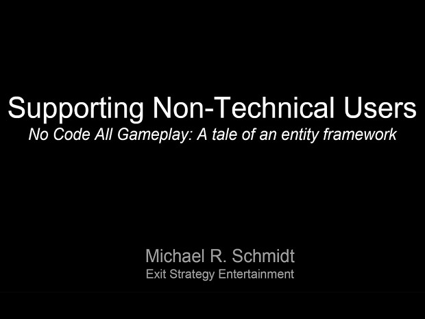 Unite2010 Presentation: "No Code All Gameplay"