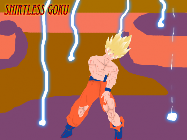 Vintage Shirtless Goku